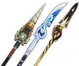 4★  Prospector’s Drill ,  Wavebreaker’s Fin ,  Lithic Spear ,  Sacrificer’s Staff