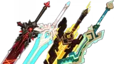 5★  Wolf’s Gravestone ,  Skyward Pride ,  The Unforged ,  Fang of the Mountain King